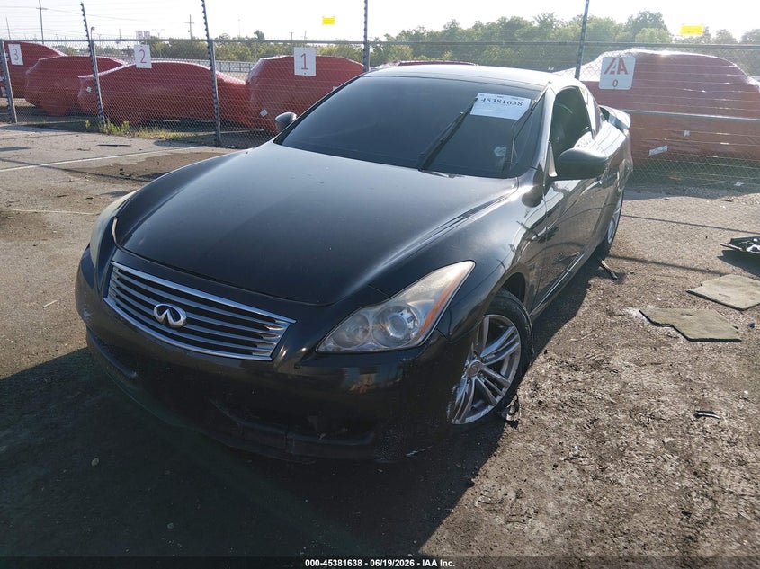 2009 Infiniti G VIN JNKCV66EX9M721760 IAAI salvage auction — REAR END, Salvage (Louisiana), sold $25 on 2026-07-27 (photo 2)