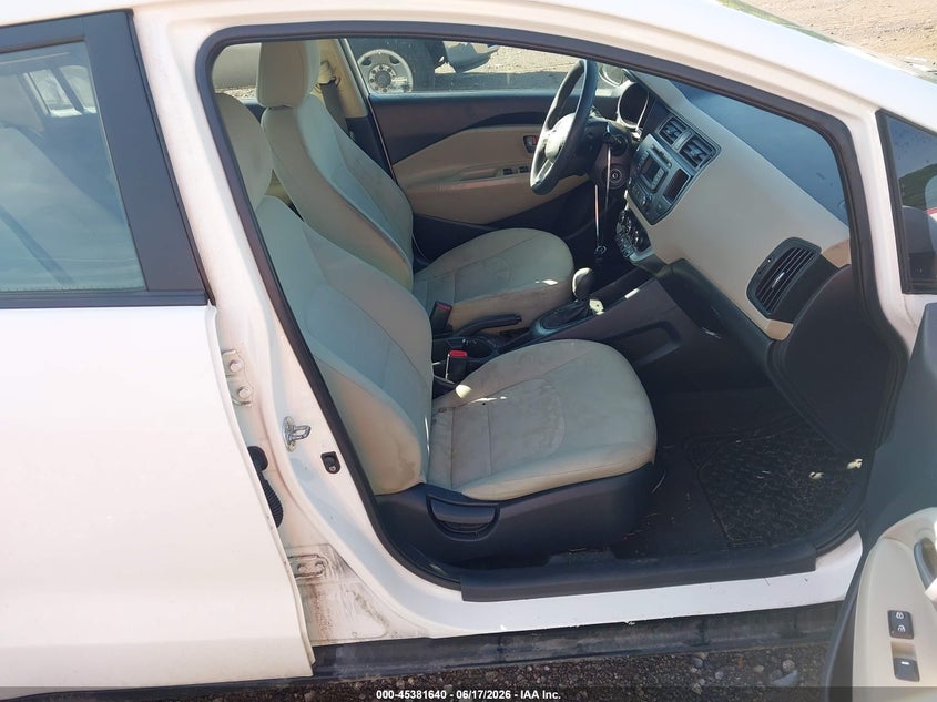 2013 Kia Rio VIN KNADM4A39D6268907 IAAI salvage auction — NORMAL WEAR, Clear (Pennsylvania), sold $600 on 2026-07-07 (photo 5)