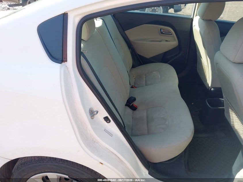 2013 Kia Rio VIN KNADM4A39D6268907 IAAI salvage auction — NORMAL WEAR, Clear (Pennsylvania), sold $600 on 2026-07-07 (photo 8)