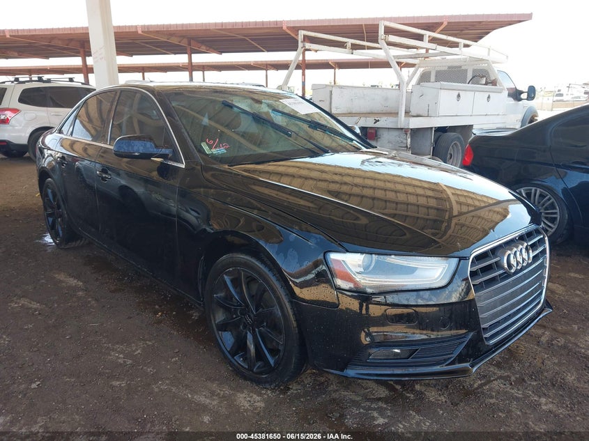 2013 Audi A4 VIN WAUEFAFL7DN009991 IAAI salvage auction — FRONT END, Restored (Arizona), sold $1,850 on 2026-07-14 (photo 1)