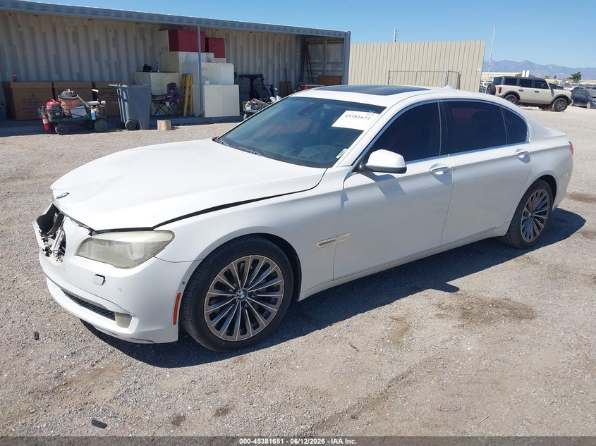 2012 BMW 7 series VIN WBAKB4C51CC576021 IAAI salvage auction — FRONT END, Regular (Nevada), sold $675 on 2026-07-30 (photo 2)