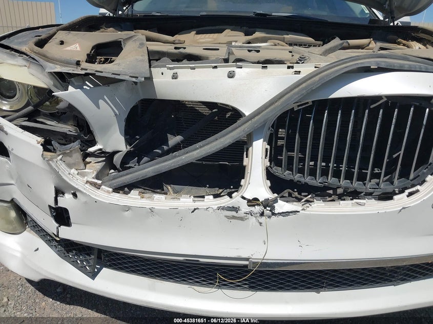2012 BMW 7 series VIN WBAKB4C51CC576021 IAAI salvage auction — FRONT END, Regular (Nevada), sold $675 on 2026-07-30 (photo 6)