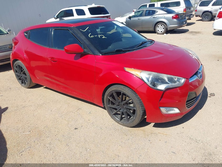 2017 Hyundai Veloster VIN KMHTC6ADXHU323156 IAAI salvage auction — SIDE, Clear (Arizona), sold $1,650 on 2026-07-16 (photo 1)