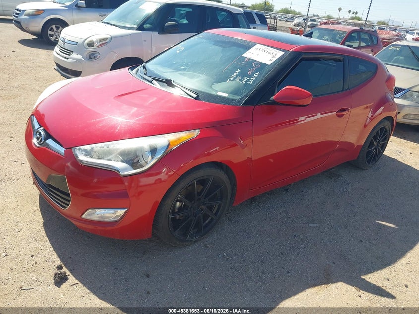 2017 Hyundai Veloster VIN KMHTC6ADXHU323156 IAAI salvage auction — SIDE, Clear (Arizona), sold $1,650 on 2026-07-16 (photo 2)