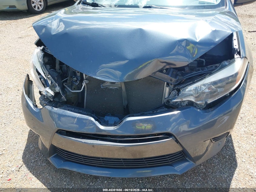 2016 Toyota Corolla VIN 5YFBURHE7GP421229 IAAI salvage auction — FRONT END, Salvage (Illinois), sold $2,600 on 2026-08-02 (photo 6)