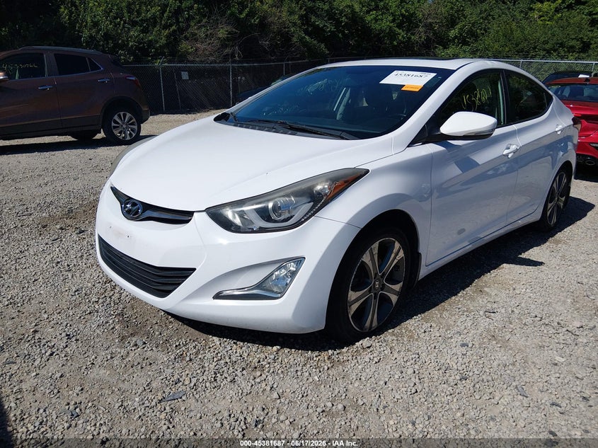2015 Hyundai Elantra VIN KMHDH4AH9FU382886 IAAI salvage auction — LEFT SIDE, Salvage (Ohio), sold $475 on 2026-07-28 (photo 2)