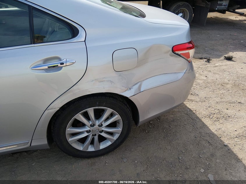 2010 Lexus Es 350 VIN JTHBK1EG3A2352301 IAAI salvage auction — LEFT REAR, Salvage (Tennessee), sold $2,850 on 2026-07-15 (photo 6)