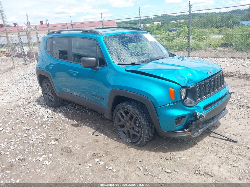 2021 Jeep Renegade VIN ZACNJDBB9MPN34541 IAAI salvage auction — FRONT END, Salvage Title, sold $4,775 on 2026-08-11 (photo 1)