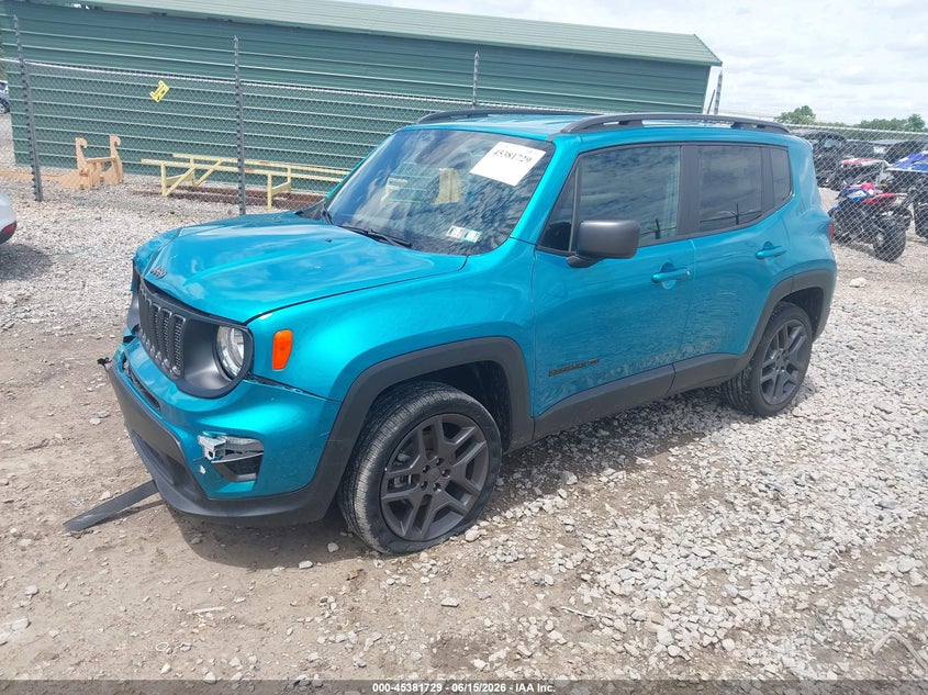 2021 Jeep Renegade VIN ZACNJDBB9MPN34541 IAAI salvage auction — FRONT END, Salvage Title, sold $4,775 on 2026-08-11 (photo 2)