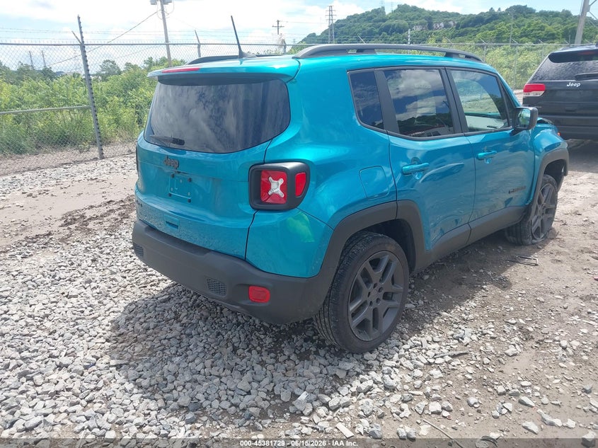 2021 Jeep Renegade VIN ZACNJDBB9MPN34541 IAAI salvage auction — FRONT END, Salvage Title, sold $4,775 on 2026-08-11 (photo 4)