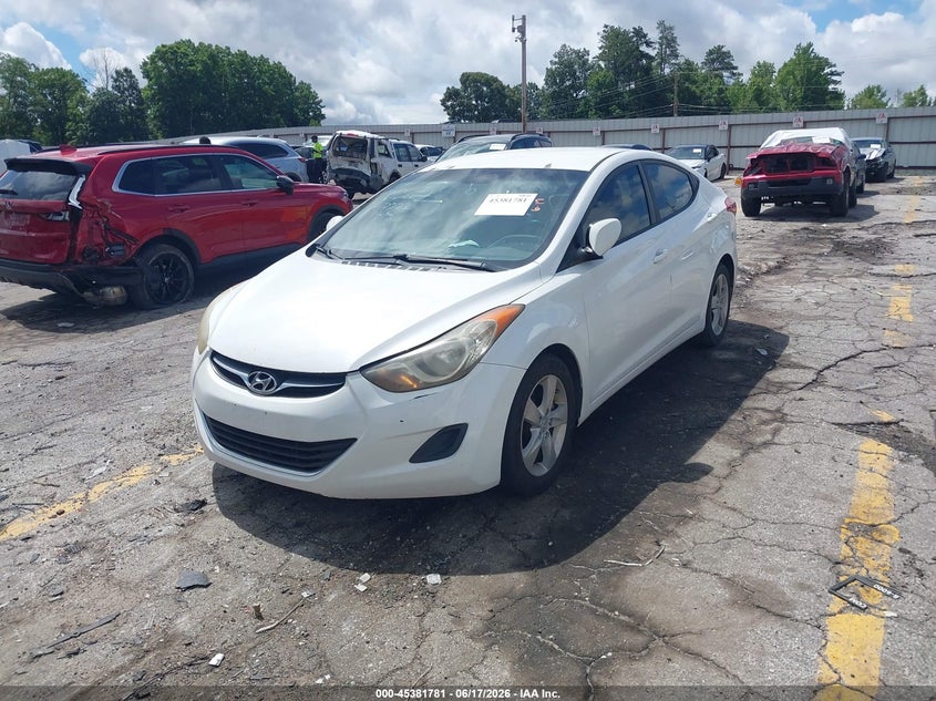 2011 Hyundai Elantra VIN 5NPDH4AE9BH007773 IAAI salvage auction — FRONT & REAR, Salvage (Georgia), sold $575 on 2026-07-09 (photo 2)