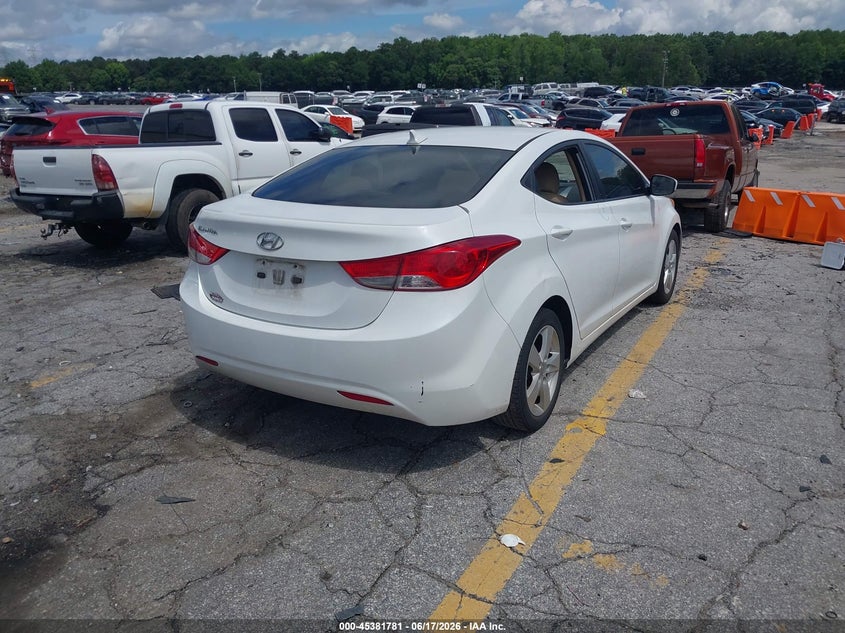 2011 Hyundai Elantra VIN 5NPDH4AE9BH007773 IAAI salvage auction — FRONT & REAR, Salvage (Georgia), sold $575 on 2026-07-09 (photo 4)