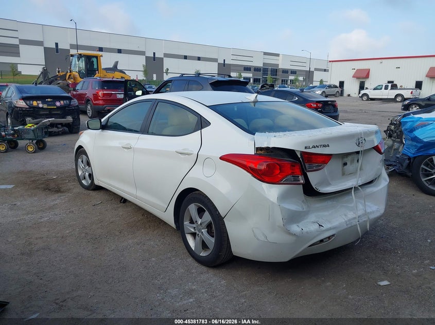 2013 Hyundai Elantra VIN 5NPDH4AE3DH360027 IAAI salvage auction — REAR END, Salvage (Texas), sold $1,250 on 2026-08-03 (photo 3)
