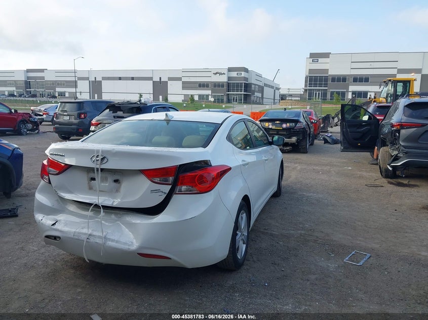 2013 Hyundai Elantra VIN 5NPDH4AE3DH360027 IAAI salvage auction — REAR END, Salvage (Texas), sold $1,250 on 2026-08-03 (photo 4)