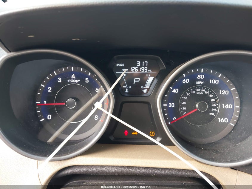 2013 Hyundai Elantra VIN 5NPDH4AE3DH360027 IAAI salvage auction — REAR END, Salvage (Texas), sold $1,250 on 2026-08-03 (photo 7)