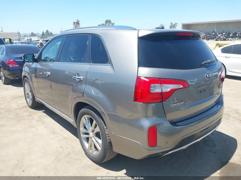 2015 Kia Sorento VIN 5XYKW4A7XFG616897 IAAI salvage auction — RIGHT FRONT, Salvage (California), sold $2,300 on 2026-07-22 (photo 3)