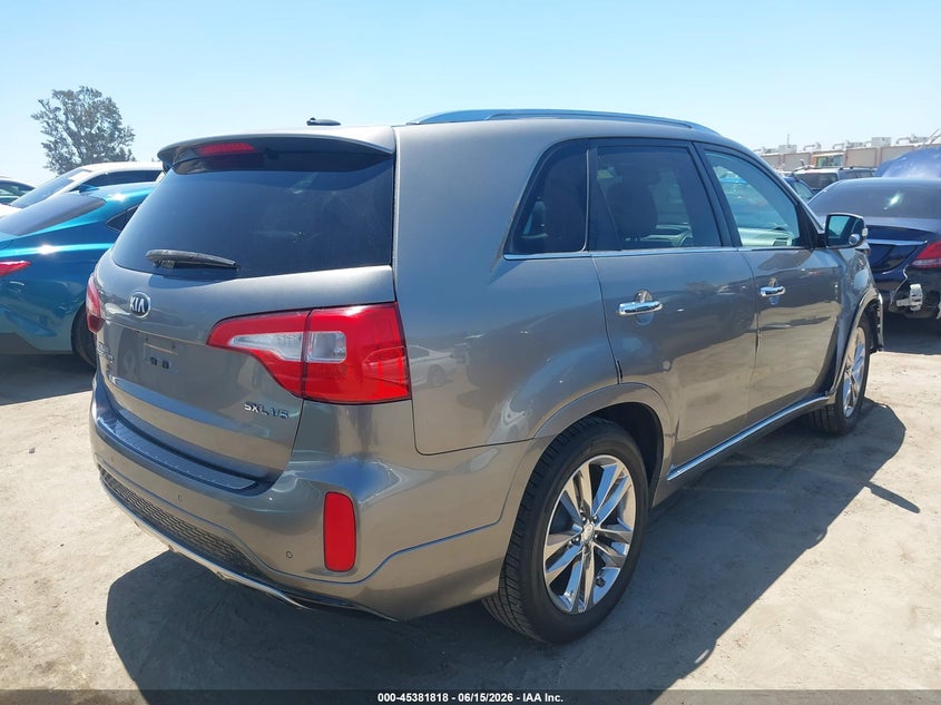 2015 Kia Sorento VIN 5XYKW4A7XFG616897 IAAI salvage auction — RIGHT FRONT, Salvage (California), sold $2,300 on 2026-07-22 (photo 4)