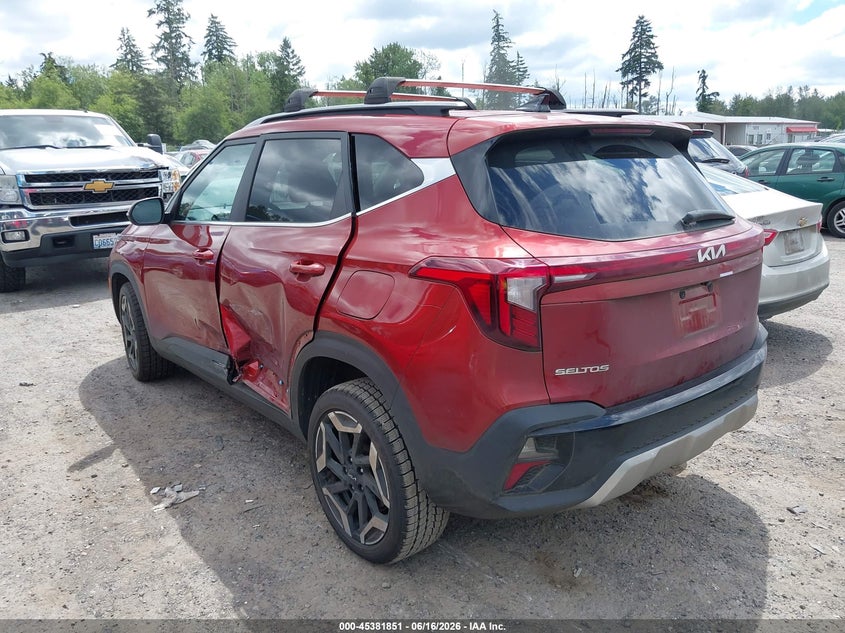 2024 Kia Seltos VIN KNDETCA71R7493783 IAAI salvage auction — LEFT SIDE, Wait Title, sold $8,175 on 2026-08-12 (photo 3)