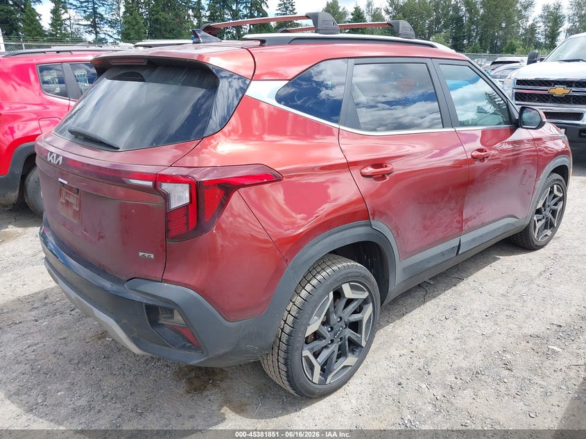 2024 Kia Seltos VIN KNDETCA71R7493783 IAAI salvage auction — LEFT SIDE, Wait Title, sold $8,175 on 2026-08-12 (photo 4)