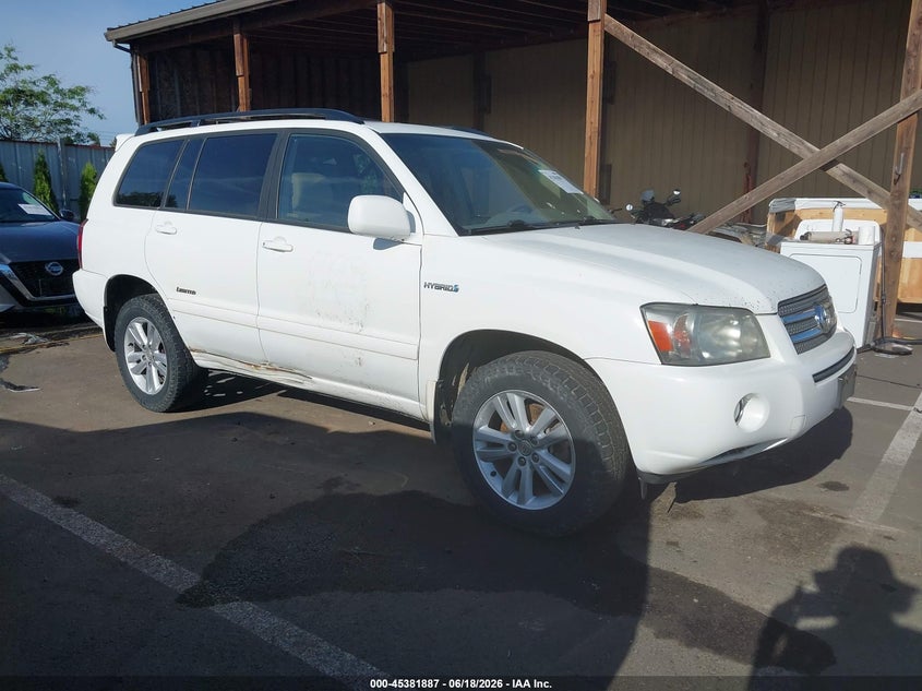 2007 Toyota Highlander hybrid VIN JTEHW21A170034572 IAAI salvage auction — NORMAL WEAR, Clear (Washington), sold $425 on 2026-07-21 (photo 1)