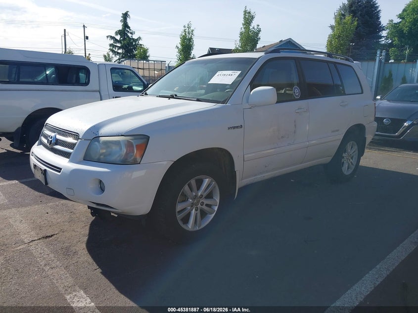 2007 Toyota Highlander hybrid VIN JTEHW21A170034572 IAAI salvage auction — NORMAL WEAR, Clear (Washington), sold $425 on 2026-07-21 (photo 2)