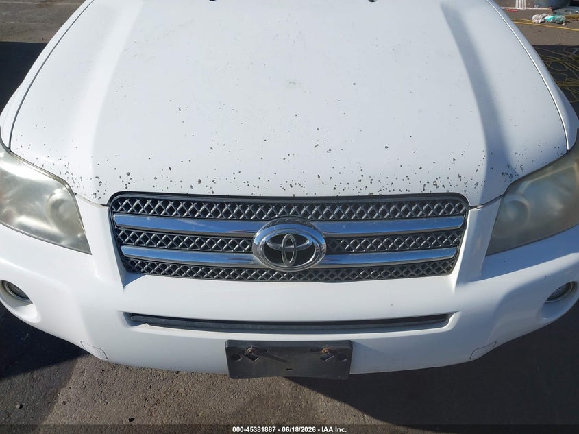 2007 Toyota Highlander hybrid VIN JTEHW21A170034572 IAAI salvage auction — NORMAL WEAR, Clear (Washington), sold $425 on 2026-07-21 (photo 6)