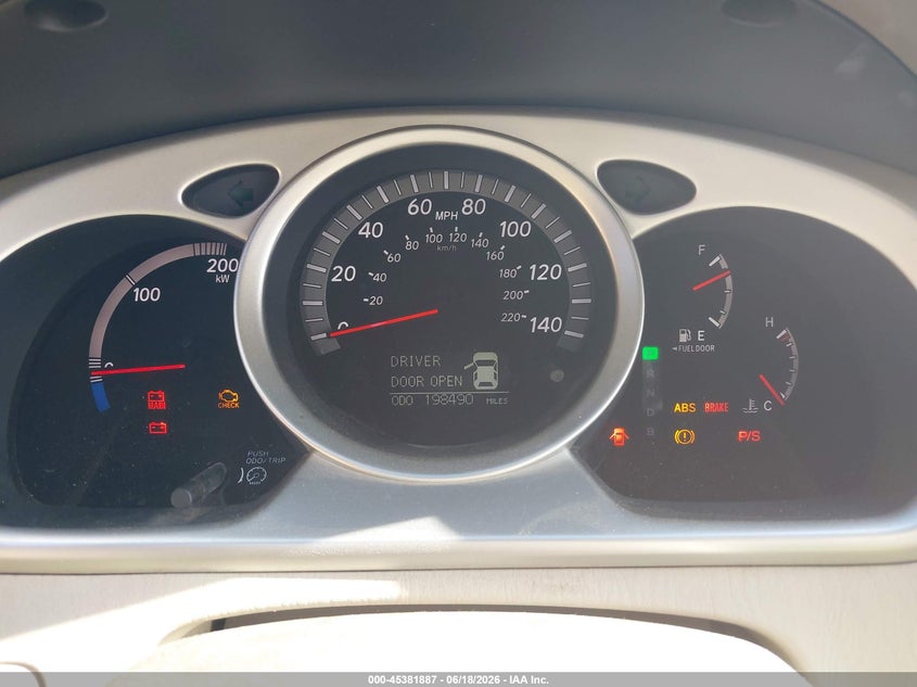2007 Toyota Highlander hybrid VIN JTEHW21A170034572 IAAI salvage auction — NORMAL WEAR, Clear (Washington), sold $425 on 2026-07-21 (photo 7)
