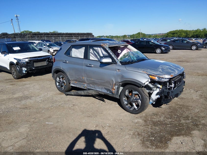 2025 Hyundai Venue VIN KMHRC8A34SU392851 IAAI salvage auction — FRONT END, Certificate Of Destruction - Export Only (Florida), sold $1,200 on 2026-07-31 (photo 1)