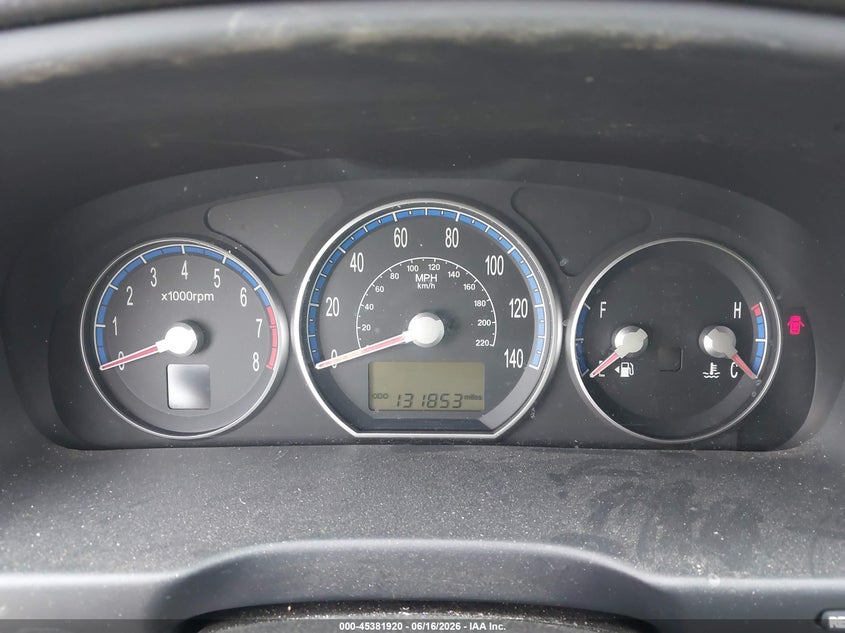 2008 Hyundai Santa fe VIN 5NMSG13D78H188665 IAAI salvage auction — FRONT END, Salvage (North Carolina), sold $700 on 2026-07-09 (photo 7)
