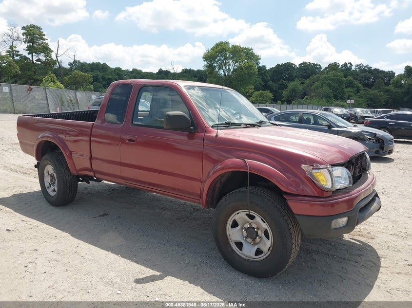 2001 Toyota Tacoma VIN 5TEWM72N81Z820408 IAAI salvage auction — FRONT & REAR, Salvage (New Jersey), sold $1,150 on 2026-07-28 (photo 1)