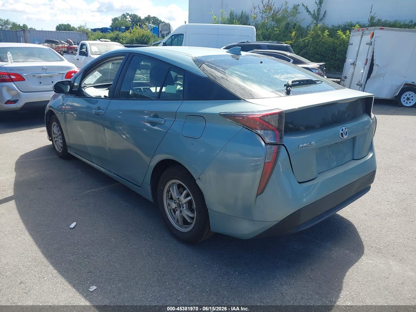 2016 Toyota Prius VIN JTDKARFU1G3013787 IAAI salvage auction — NORMAL WEAR, Clear-Dealer Only (North Carolina), sold $3,100 on 2026-07-29 (photo 3)