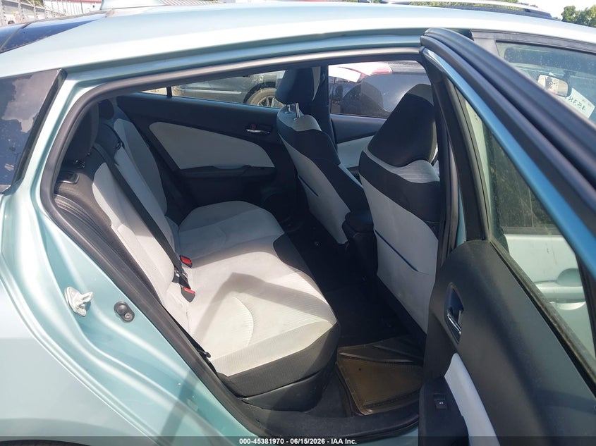 2016 Toyota Prius VIN JTDKARFU1G3013787 IAAI salvage auction — NORMAL WEAR, Clear-Dealer Only (North Carolina), sold $3,100 on 2026-07-29 (photo 8)