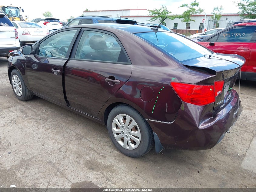 2010 Kia Forte VIN KNAFU4A20A5311032 IAAI salvage auction — REAR END, Clear (Michigan), sold $650 on 2026-07-16 (photo 3)