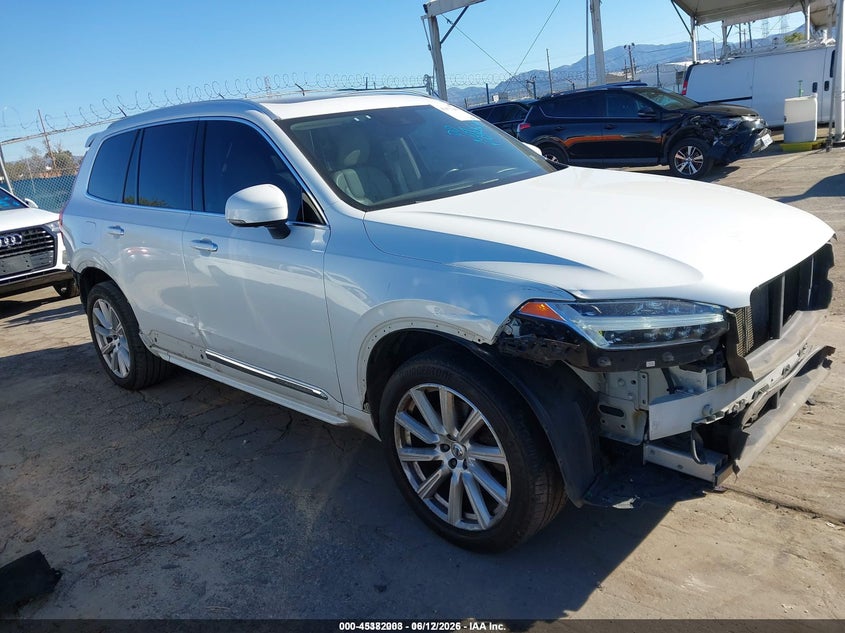 2016 Volvo Xc90 VIN YV4A22PLXG1020736 IAAI salvage auction — FRONT END, Salvage Title, sold $1,250 on 2026-08-19 (photo 1)