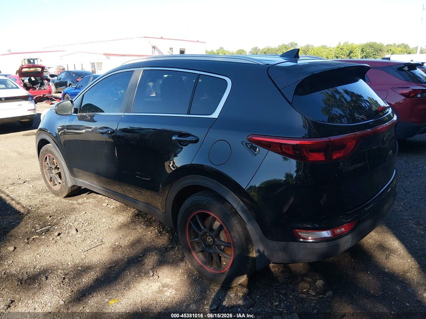 2017 Kia Sportage VIN KNDPMCAC5H7042826 IAAI salvage auction — NORMAL WEAR, Clear (Maryland), sold $2,750 on 2026-07-29 (photo 3)