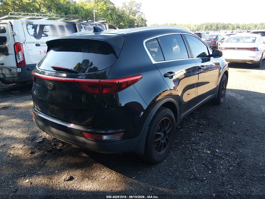 2017 Kia Sportage VIN KNDPMCAC5H7042826 IAAI salvage auction — NORMAL WEAR, Clear (Maryland), sold $2,750 on 2026-07-29 (photo 4)
