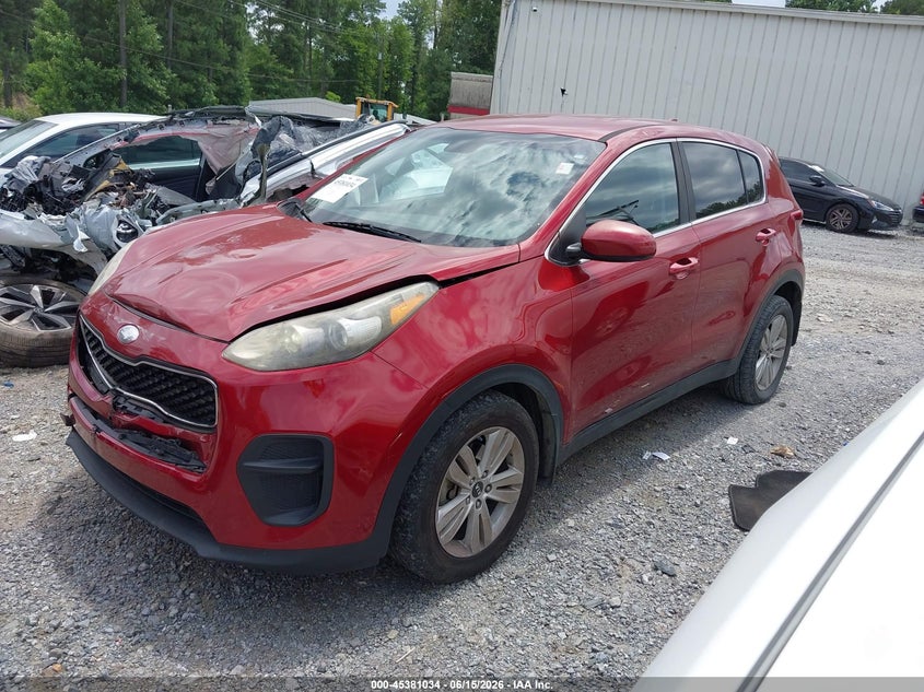 2017 Kia Sportage VIN KNDPM3AC4H7159006 IAAI salvage auction — FRONT END, Salvage (Georgia), sold $1,250 on 2026-07-21 (photo 2)