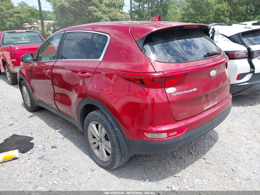 2017 Kia Sportage VIN KNDPM3AC4H7159006 IAAI salvage auction — FRONT END, Salvage (Georgia), sold $1,250 on 2026-07-21 (photo 3)