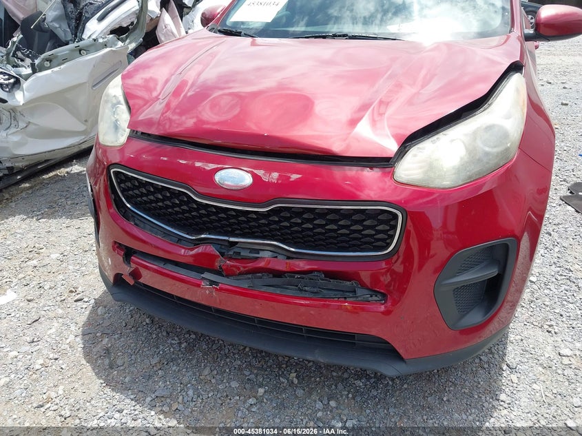 2017 Kia Sportage VIN KNDPM3AC4H7159006 IAAI salvage auction — FRONT END, Salvage (Georgia), sold $1,250 on 2026-07-21 (photo 6)