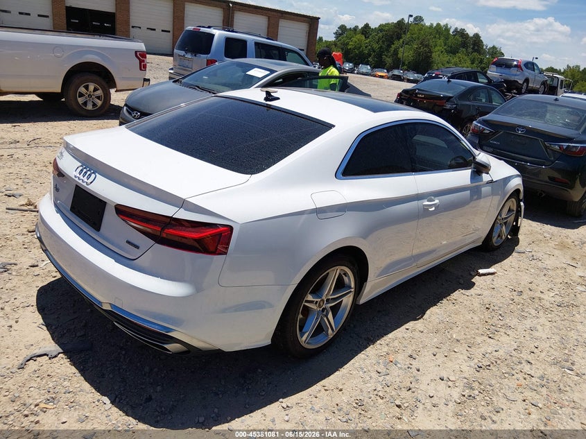 2022 Audi A5 VIN WAUSAAF55NA022430 IAAI salvage auction — FRONT END, Salvage (North Carolina), sold $2,650 on 2026-07-20 (photo 4)