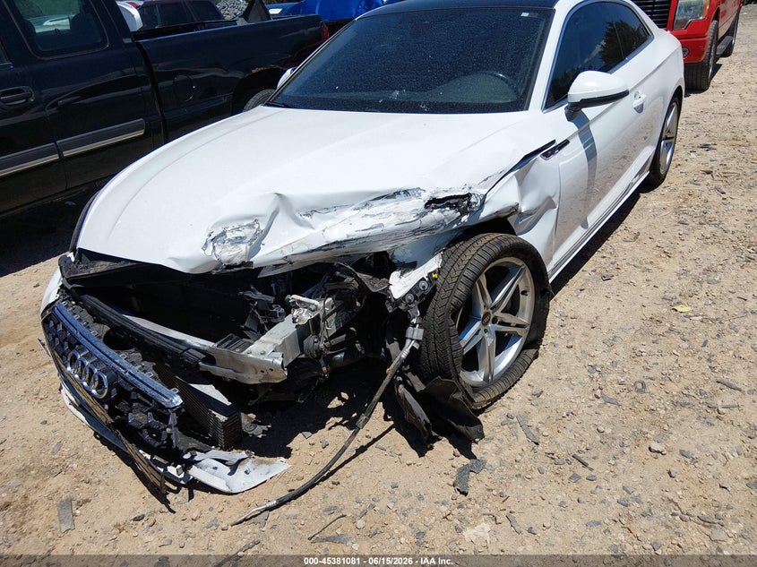 2022 Audi A5 VIN WAUSAAF55NA022430 IAAI salvage auction — FRONT END, Salvage (North Carolina), sold $2,650 on 2026-07-20 (photo 6)
