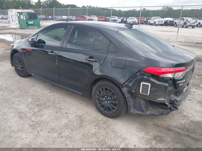 2022 Toyota Corolla VIN JTDEPMAE8NJ210169 IAAI salvage auction — REAR END, Salvage (Georgia), sold $5,300 on 2026-07-24 (photo 3)