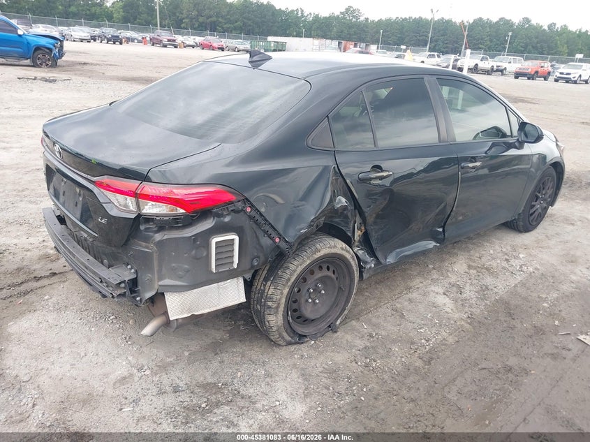 2022 Toyota Corolla VIN JTDEPMAE8NJ210169 IAAI salvage auction — REAR END, Salvage (Georgia), sold $5,300 on 2026-07-24 (photo 4)