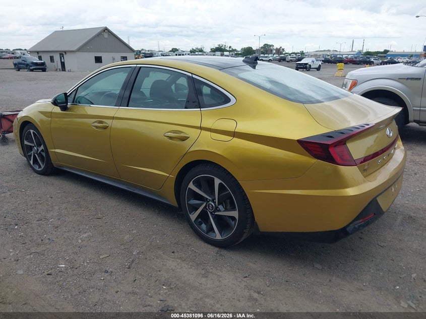 2021 Hyundai Sonata VIN 5NPEJ4J2XMH123856 IAAI salvage auction — FRONT END, Salvage (Indiana), sold $25 on 2026-07-29 (photo 3)