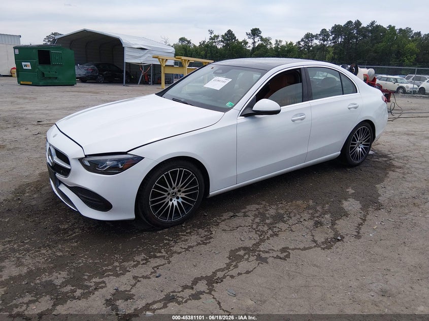 2022 Mercedes-benz C-klasse VIN W1KAF4HB1NR061074 IAAI salvage auction — UNDERCARRIAGE, Salvage Title, sold $16,900 on 2026-07-15 (photo 2)