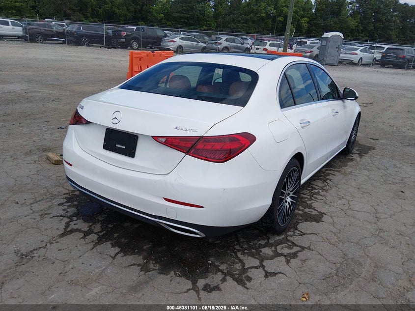 2022 Mercedes-benz C-klasse VIN W1KAF4HB1NR061074 IAAI salvage auction — UNDERCARRIAGE, Salvage Title, sold $16,900 on 2026-07-15 (photo 4)