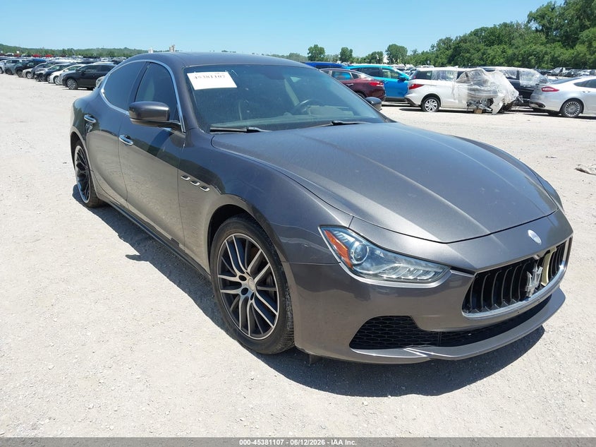 2016 Maserati Ghibli VIN ZAM57XSA6G1175045 IAAI salvage auction — ELECTRICAL, Clear (Kansas), sold $1,275 on 2026-07-08 (photo 1)