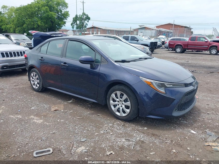 2020 Toyota Corolla VIN 5YFEPRAE7LP048444 IAAI salvage auction — REAR END, Salvage (Tennessee), sold $6,250 on 2026-07-09 (photo 1)