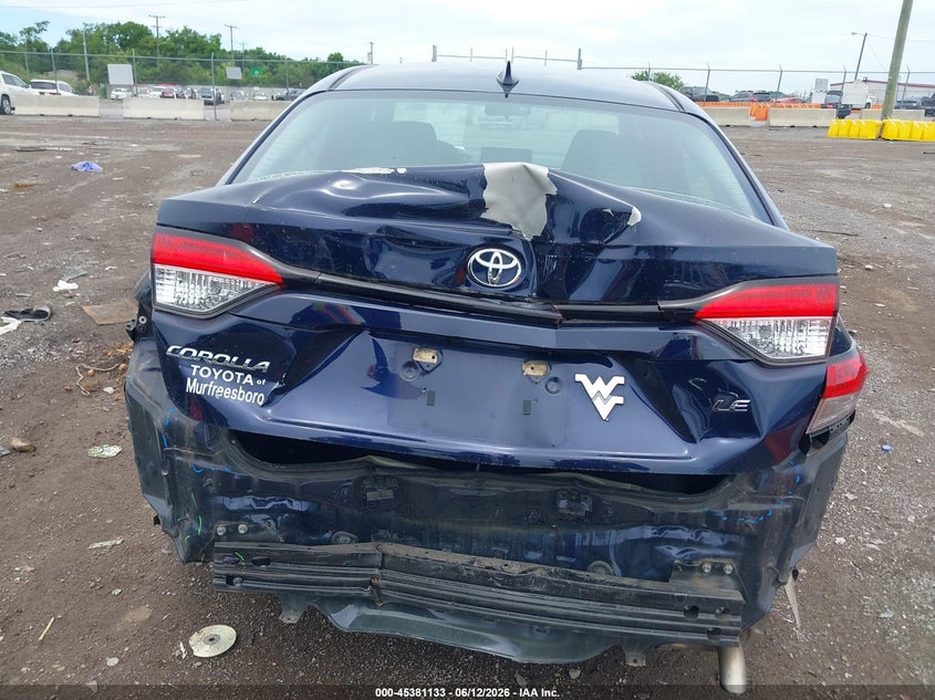 2020 Toyota Corolla VIN 5YFEPRAE7LP048444 IAAI salvage auction — REAR END, Salvage (Tennessee), sold $6,250 on 2026-07-09 (photo 6)