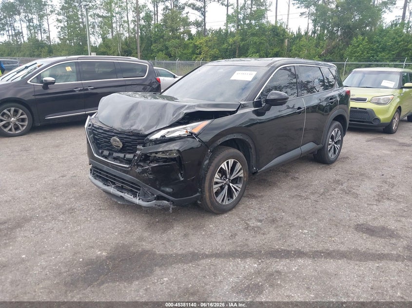 2021 Nissan Rogue VIN JN8AT3BA8MW007336 IAAI salvage auction — FRONT END, Rebuildable (Florida), sold $5,400 on 2026-07-07 (photo 2)
